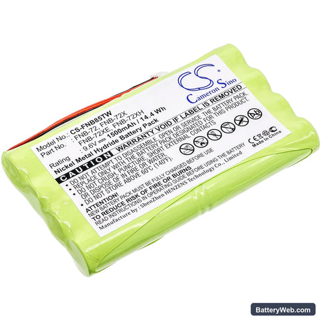 Vertex Standard FT-817 Replacement Battery, 9.6V, 1500mAh, Ni-MH 1