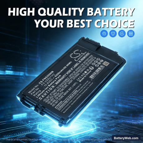 Panasonic FZ-G2D Replacement Battery, 10.8V, 6200mAh, Li-ion 7