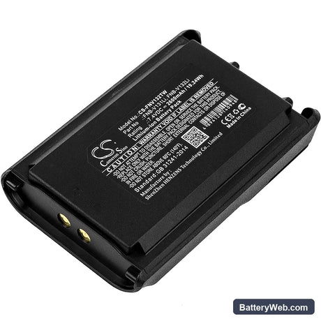 Vertex Standard VX-230 Replacement Battery, 7.4V, 2600mAh, Li-ion 1