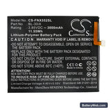 Infinix Zero 3 Replacement Battery, 3.85V, 3000mAh, Li-Polymer 3