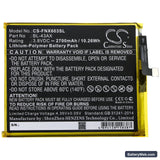 Infinix Zero 5 Replacement Battery, 3.8V, 2700mAh, Li-Polymer 3