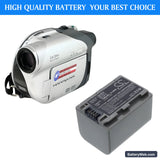 Sony DCR-HC96 Replacement Battery, 7.4V, 1360mAh, Li-ion 5