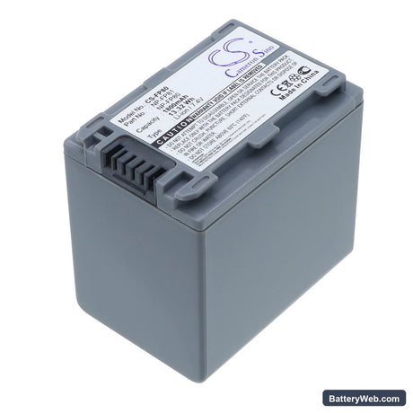 Sony DCR-DVD92 Replacement Battery, 7.4V, 1800mAh, Li-ion 1