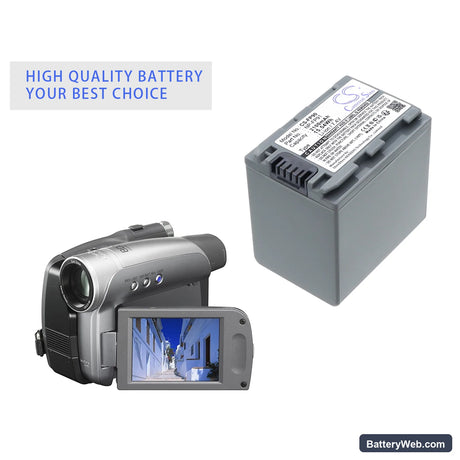 Sony DCR-HC28E Replacement Battery, 7.4V, 2100mAh, Li-ion 6