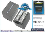 Sony DCR-DVD105 Replacement Battery, 7.4V, 2300mAh, Li-ion 1