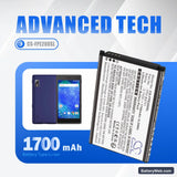Fairphone Fairphone 2 Replacement Battery, 3.7V, 1700mAh, Li-ion 7
