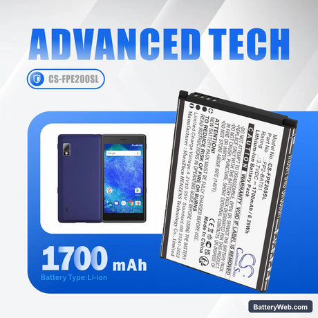 Fairphone Fairphone 2 Replacement Battery, 3.7V, 1700mAh, Li-ion 7