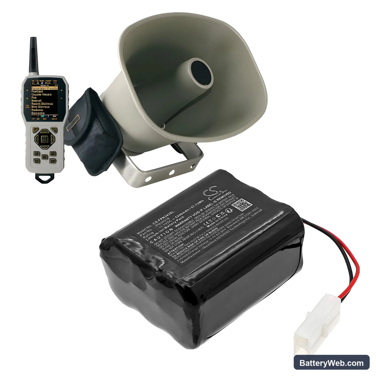 Foxpro banshee Replacement Battery, 11.1V, 5200mAh, Li-ion 6