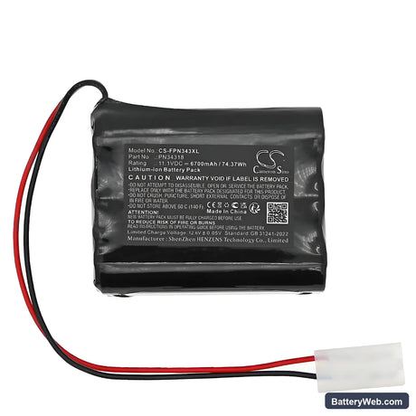 Foxpro banshee Replacement Battery, 11.1V, 6700mAh, Li-ion 3