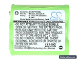 Falcon 310 Replacement Battery, 3.6V, 2500mAh, Ni-MH 5
