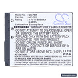 Sony Cyber-shot DSC-P200 Replacement Battery, 3.7V, 900mAh, Li-ion 5