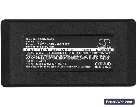 Falard RC 012 Replacement Battery, 7.4V, 3400mAh, Li-ion 3