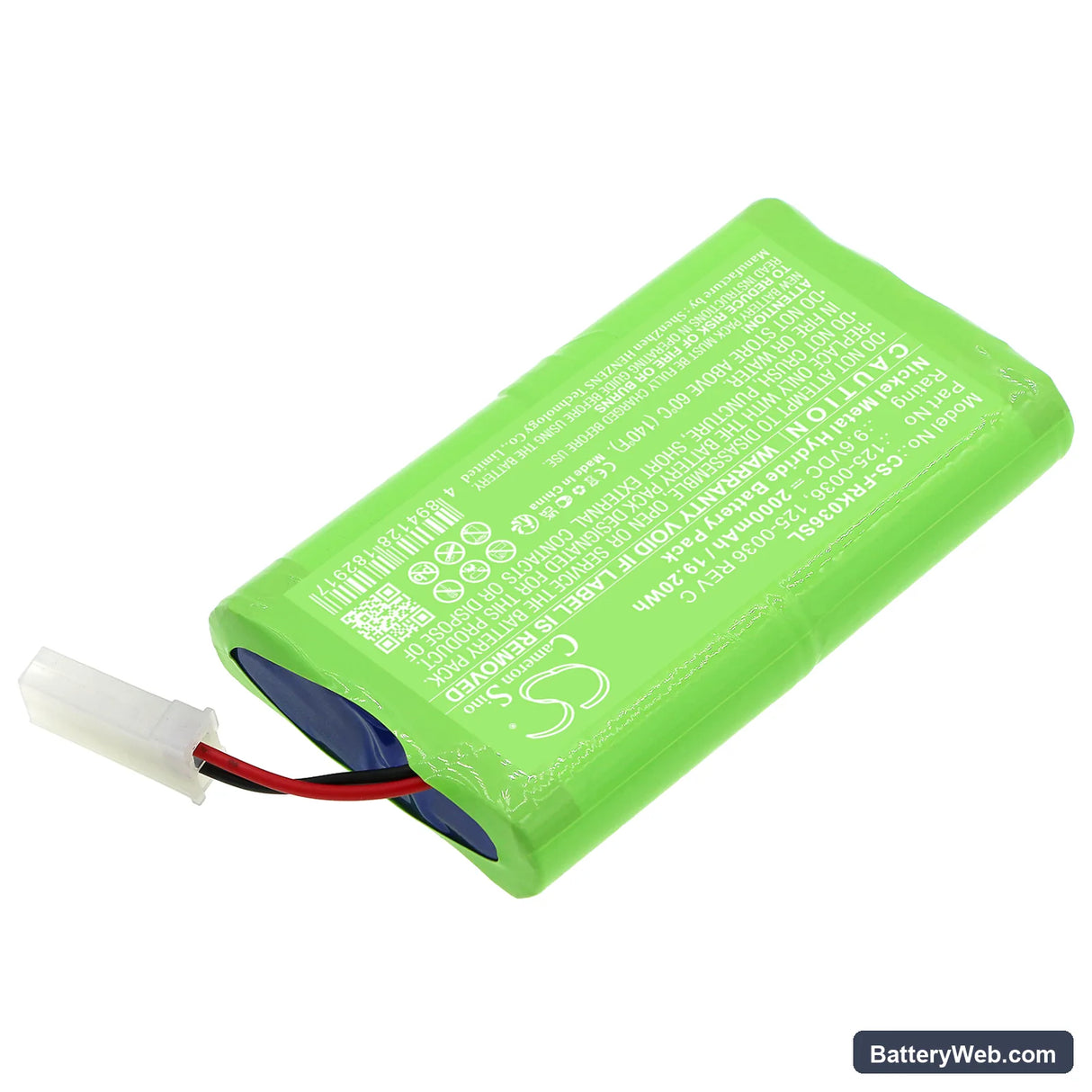 Franklin Celltron Ultra Replacement Battery, 9.6V, 2000mAh, Ni-MH 2