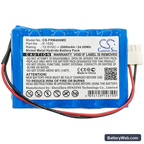 Codan ARGUS 707 V volumetric pump Replacement Battery, 12V, 2000mAh, Ni-MH 3