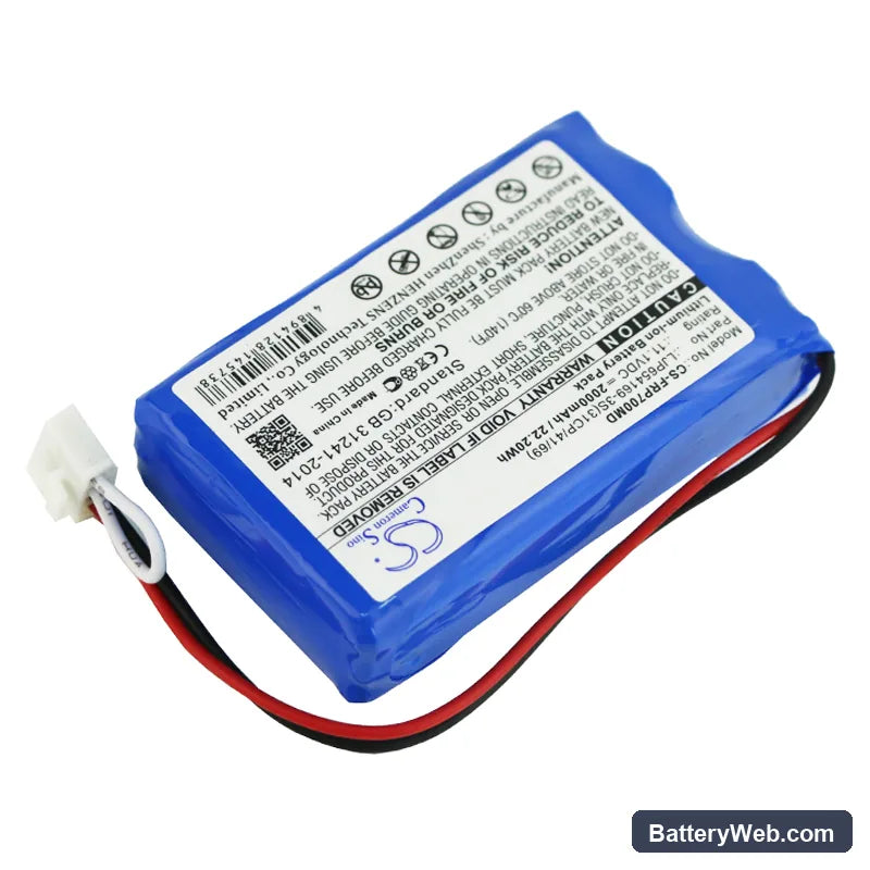 Fresenius Vp7 Replacement Battery, 11.1V, 2000mAh, Li-ion 2