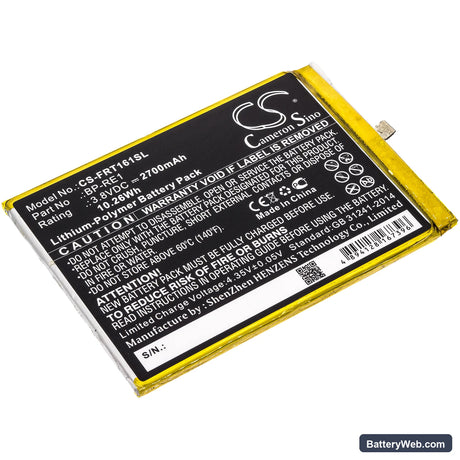 FREETEL Samurai Rei Replacement Battery, 3.8V, 2700mAh, Li-Polymer 1