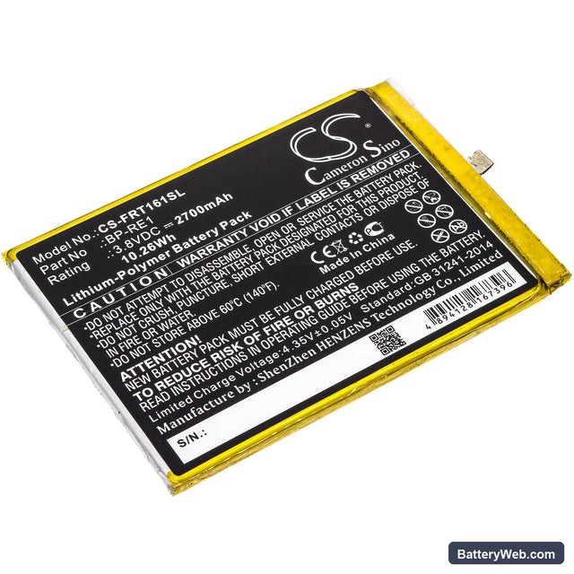 FREETEL Samurai Rei Replacement Battery, 3.8V, 2700mAh, Li-Polymer 1