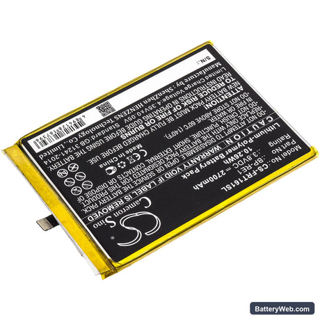 FREETEL Samurai Rei Replacement Battery, 3.8V, 2700mAh, Li-Polymer 2