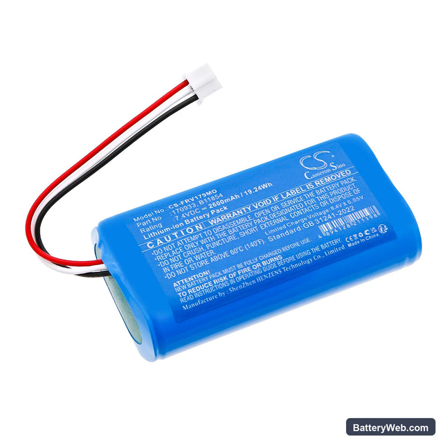 Fresenius Agilia 4+ Replacement Battery, 7.4V, 2600mAh, Li-ion 1