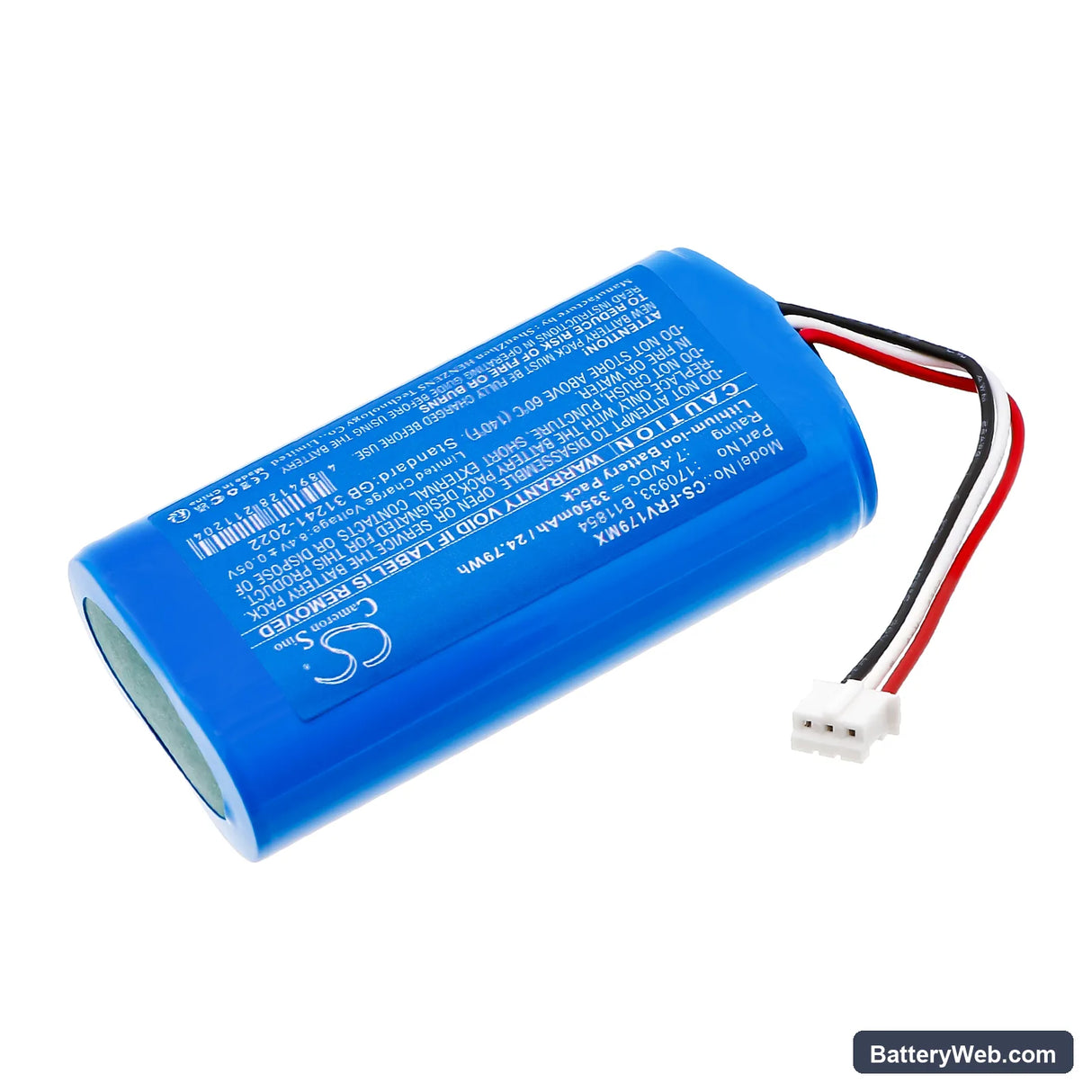 Fresenius Agilia 4+ Replacement Battery, 7.4V, 3350mAh, Li-ion 2