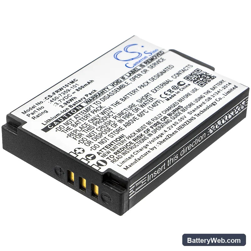FrontRow FR Wearable Lifestyle Replacement Battery, 3.7V, 800mAh, Li-ion 1