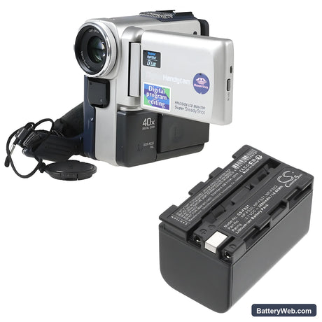 Sony DCR-PC5E Replacement Battery, 3.7V, 2880mAh, Li-ion 6
