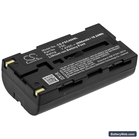Fuji Portaflow-C FSC-4 Ultrasonic Flow Meter Replacement Battery, 7.4V, 2600mAh, Li-ion 1