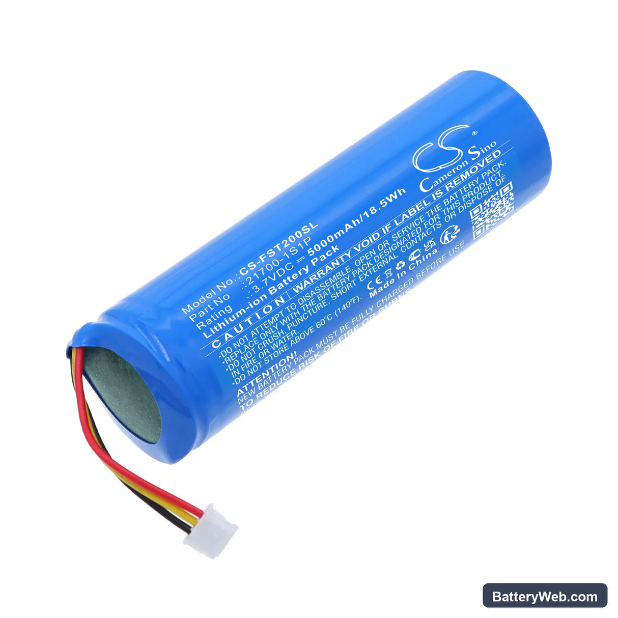 360 AB2L Replacement Battery, 3.7V, 5000mAh, Li-ion 1