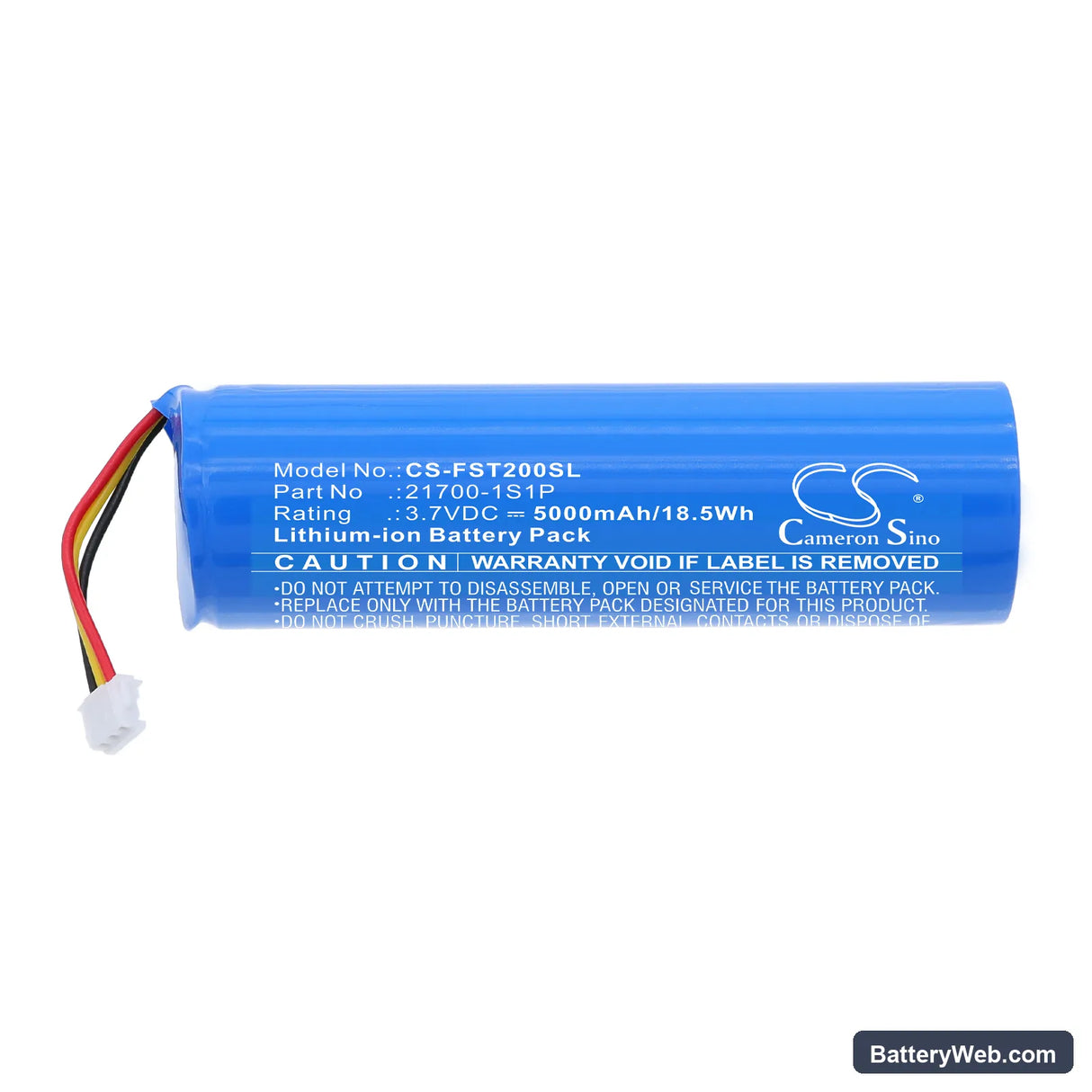 360 AB2L Replacement Battery, 3.7V, 5000mAh, Li-ion 3