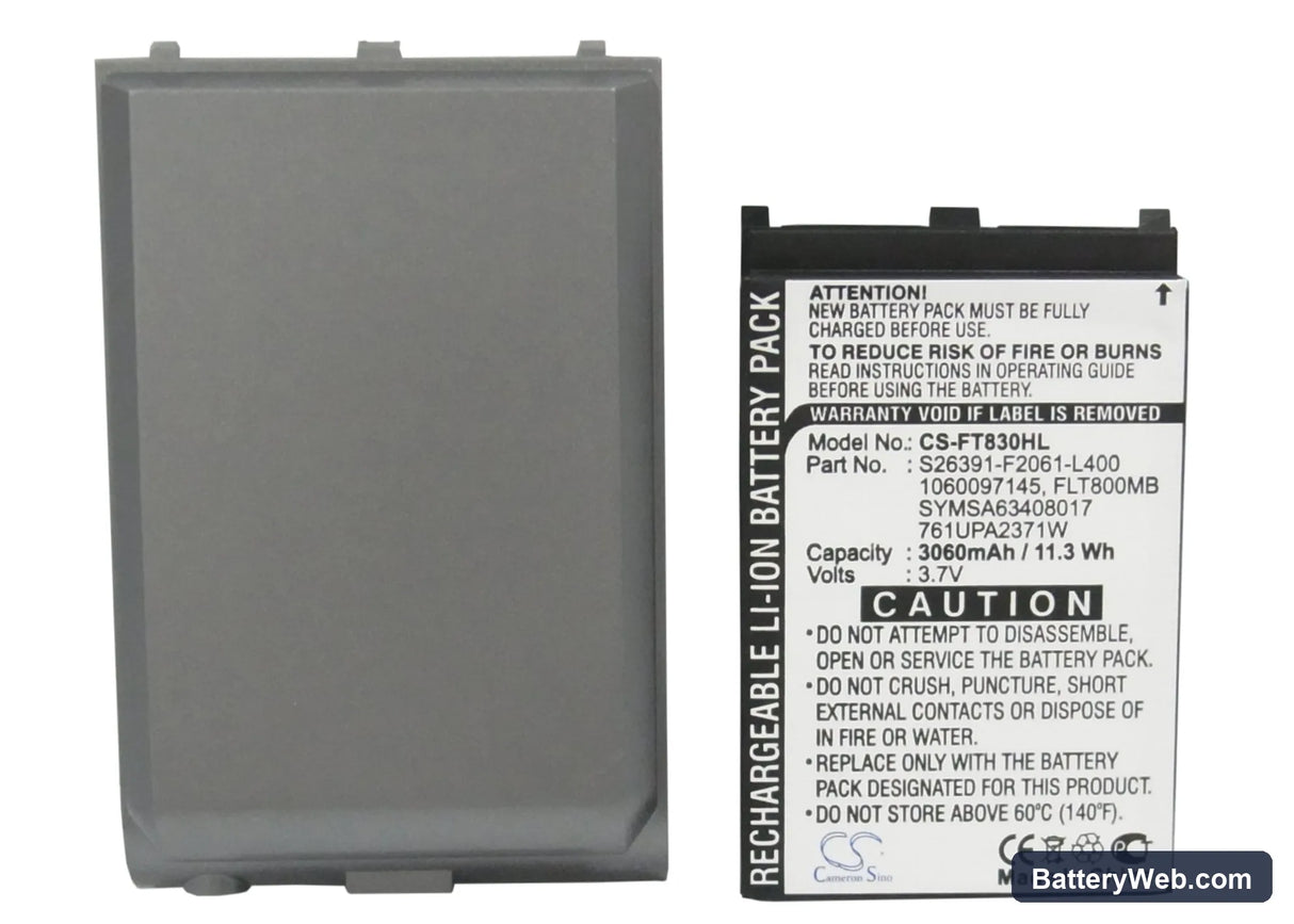 Fujitsu Loox T800 Replacement Battery, 3.7V, 3060mAh, Li-Polymer 5