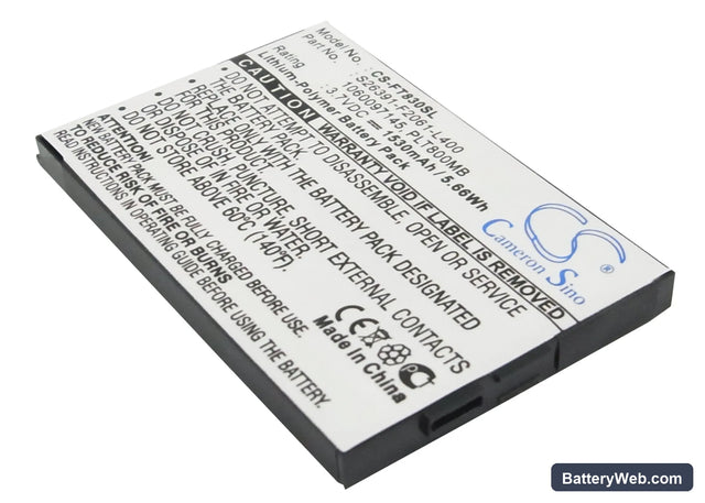 Fujitsu Loox T800 Replacement Battery, 3.7V, 1530mAh, Li-Polymer 1
