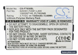 Fujitsu Loox T800 Replacement Battery, 3.7V, 1530mAh, Li-Polymer 5