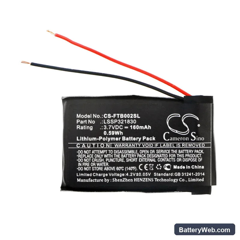 FitBit Blaze Replacement Battery, 3.7V, 160mAh, Li-Polymer 3
