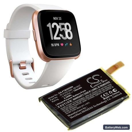 FitBit Versa Replacement Battery, 3.85V, 150mAh, Li-Polymer 5