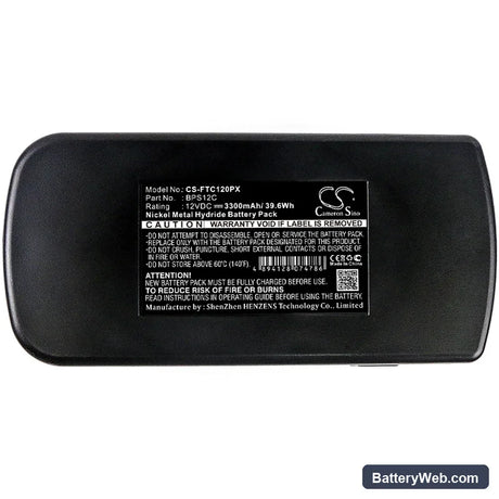 Festool C12 Replacement Battery, 12V, 3300mAh, Ni-MH 5