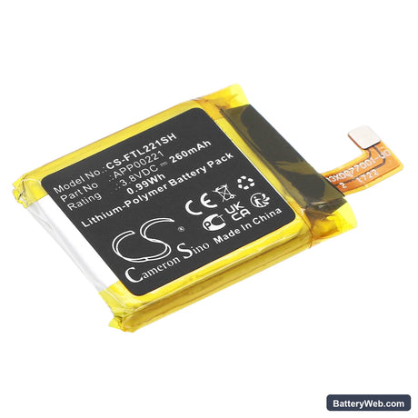 Fossil Sport Smartwatch Replacement Battery, 3.8V, 260mAh, Li-Polymer 1