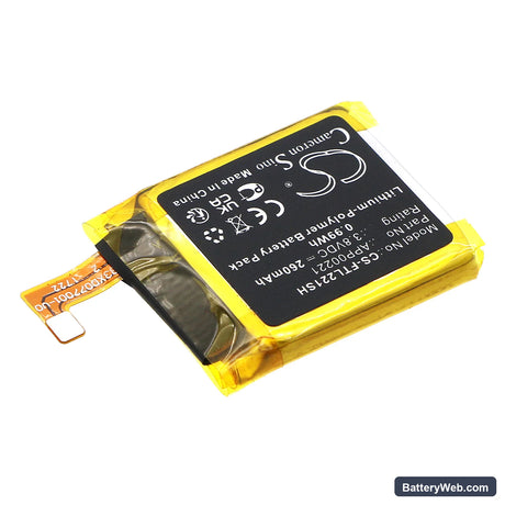 Fossil Sport Smartwatch Replacement Battery, 3.8V, 260mAh, Li-Polymer 2