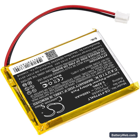 Fatboy Edison the Petit Replacement Battery, 3.7V, 1600mAh, Li-Polymer 2