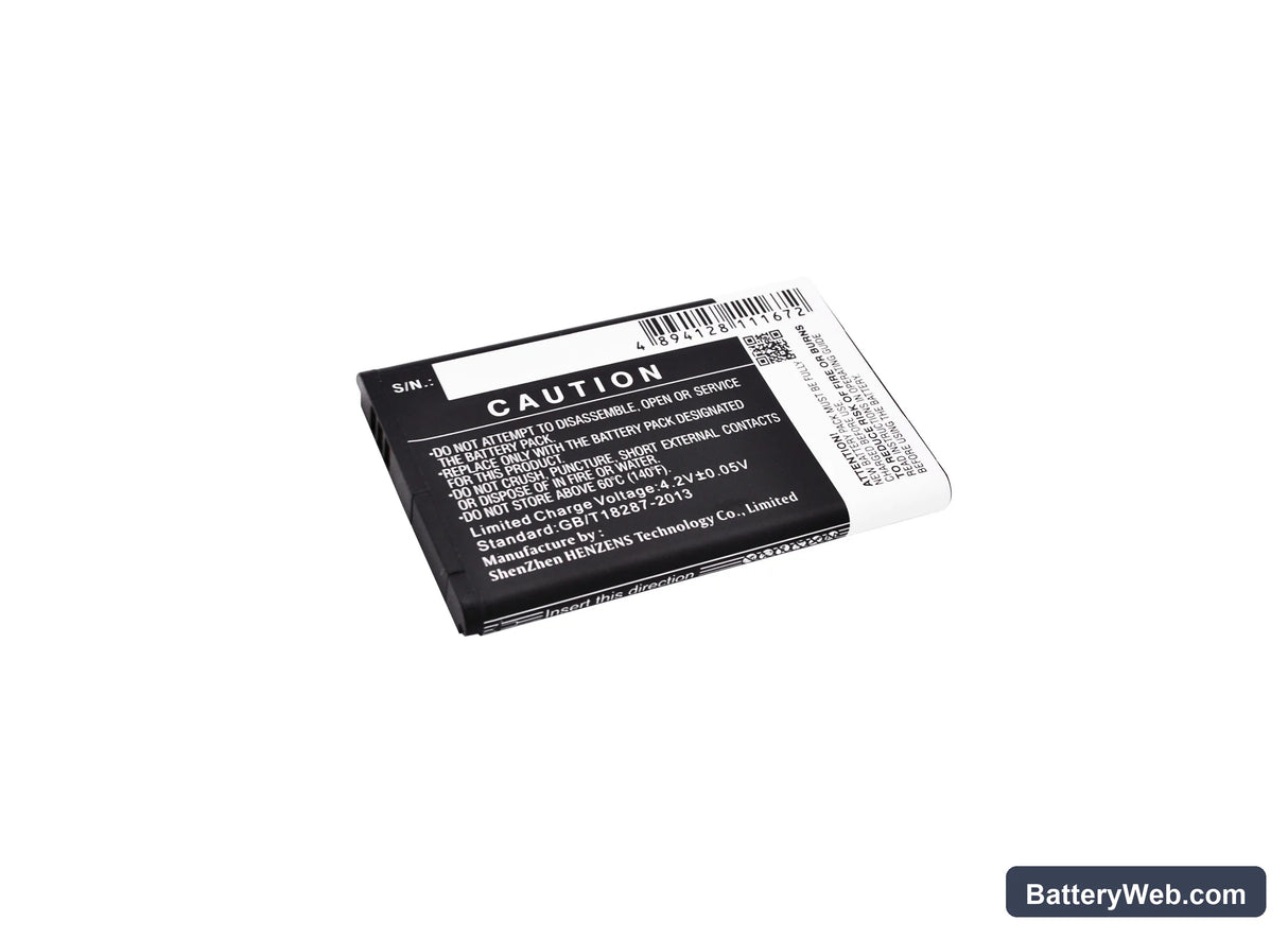 Fly TS110 Replacement Battery, 3.7V, 2000mAh, Li-ion 4