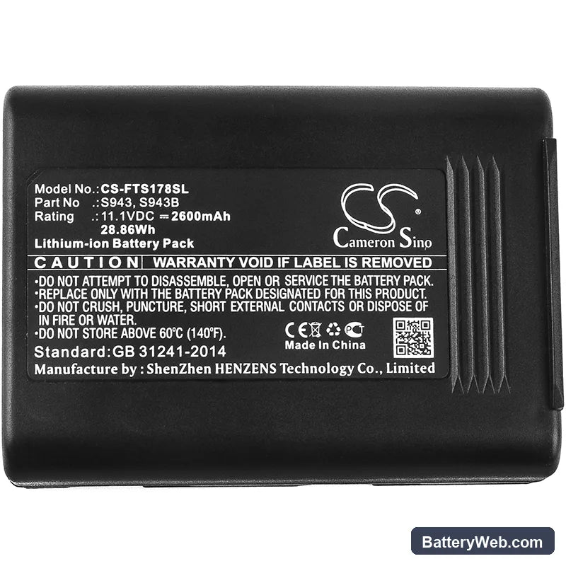 Fitel S121A Replacement Battery, 11.1V, 2600mAh, Li-ion 5