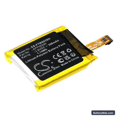Fossil Julianna HR FTW6035 Replacement Battery, 3.8V, 300mAh, Li-Polymer 1