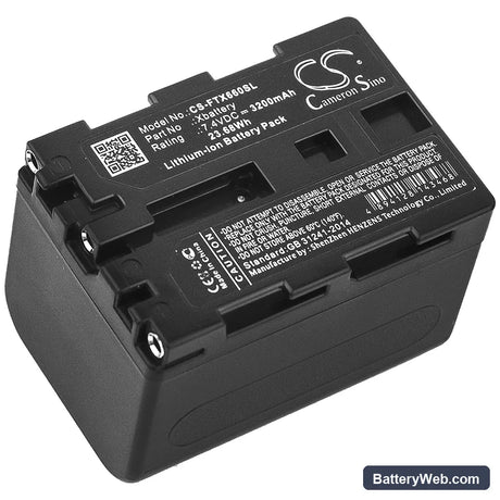 Fluke TiX1000 Replacement Battery, 7.4V, 3200mAh, Li-ion 1