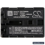 Fluke TiX1000 Replacement Battery, 7.4V, 3200mAh, Li-ion 5