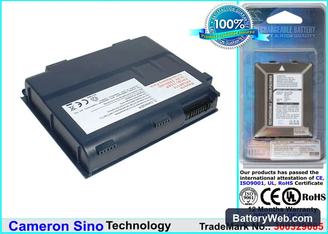 Fujitsu LifeBook C1320 Replacement Battery, 10.8V, 5200mAh, Li-ion 1