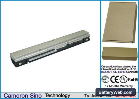 Fujitsu FMV-BIBLO LOOX P70R Replacement Battery, 10.8V, 2600mAh, Li-ion 1