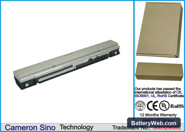 Fujitsu FMV-BIBLO LOOX P70R Replacement Battery, 10.8V, 2600mAh, Li-ion 1