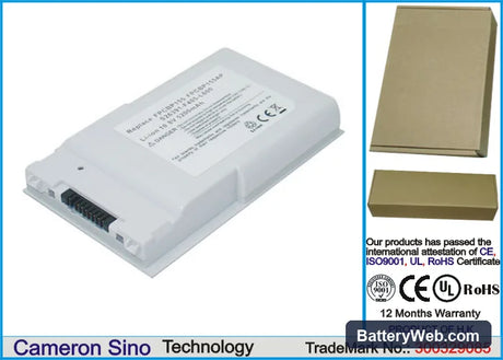 Fujitsu LifeBook T4210 Replacement Battery, 10.8V, 4600mAh, Li-ion 1