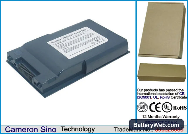 Fujitsu Lifebook S6200 Replacement Battery, 10.8V, 4400mAh, Li-ion 1