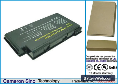 Fujitsu LifeBook N6010 Replacement Battery, 14.8V, 4400mAh, Li-ion 1