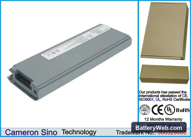 Fujitsu FMV-BIBLO LOOX T50H Replacement Battery, 10.8V, 4400mAh, Li-ion 1
